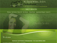 Tablet Screenshot of drwhiteortho.com